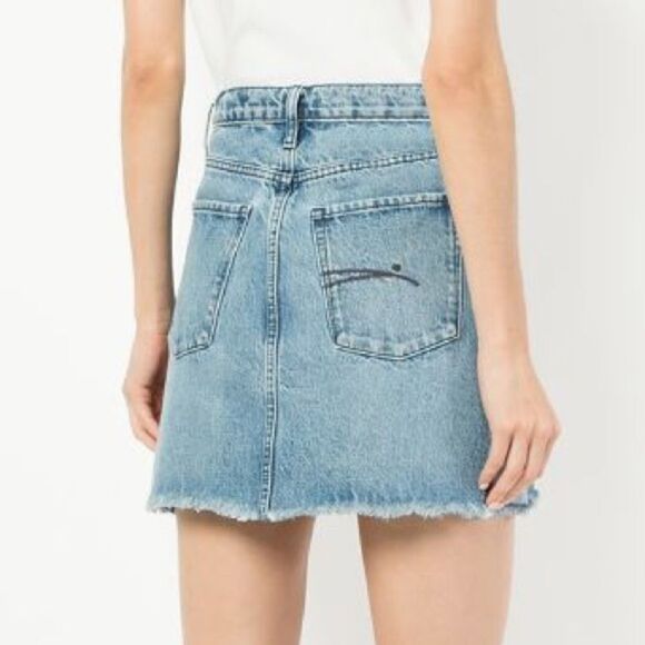 Nobody DENIM High Waisted Denim Mini Skirt Blue 30 - Picture 6 of 11